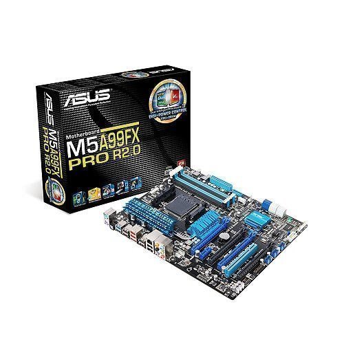 Mainboard-Socket-AM3 Asus M5A99FX PRO R2.0 AMD 990FX 4xDDR3 SLI CrossFireX Socket AM3+ ATX