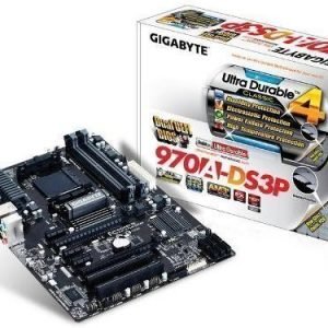 Mainboard-Socket-AM3 Gigabyte GA-970A-DS3P AMD 970 4xDDR3 CrossFireX Socket AM3+ ATX