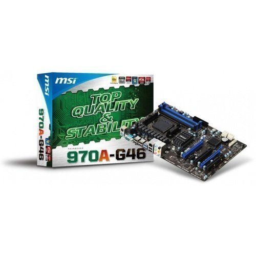Mainboard-Socket-AM3 MSI 970A-G46 AMD 970 4xDDR3 SLI CrossFireX Socket AM3+ ATX