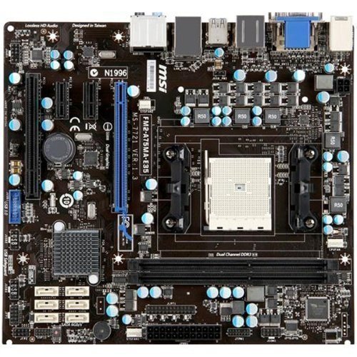 Mainboard-Socket-FM2 MSI FM2-A75MA-E35 AMD A75 2xDDR3 Socket FM2 mATX