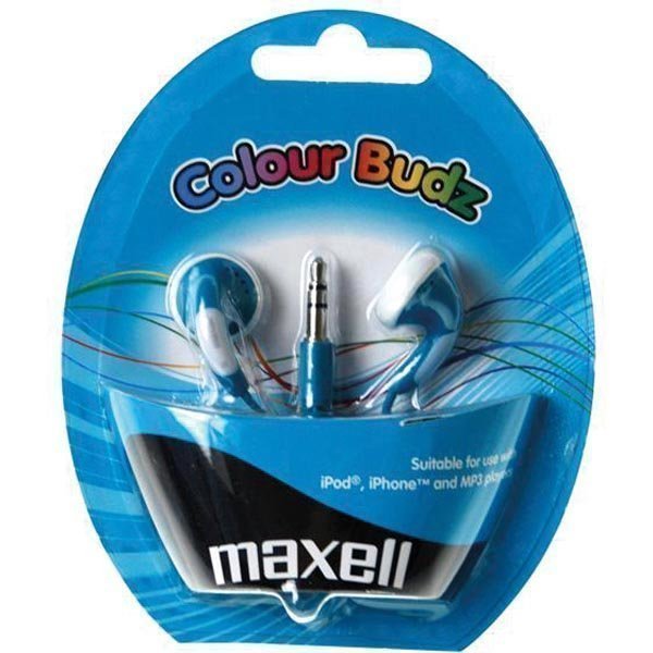 Maxell Colour Budz nappikuulokkeet sininen