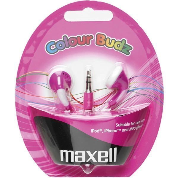 Maxell Colour Budz nappikuulokkeet vaal.pun./pinkki