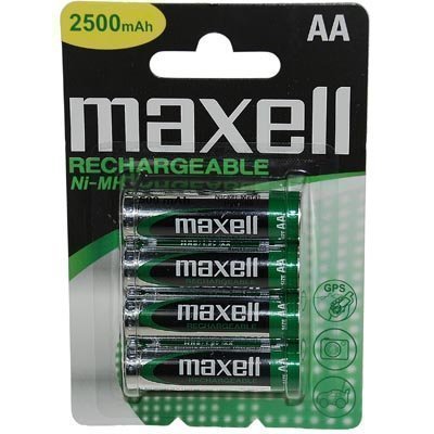 Maxell ladattavat paristot AA(LR06) 4-pakkaus Ni-MH 2500mAh 1 2V