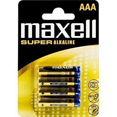 Maxell paristot AAA (LR03) Super Alkaline 1 5V 4-pakkaus