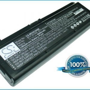 Medion MD96290 MD98300 WIM2160 WAM2030 WAM2040 WAM2070 akku 6600 mAh - Musta