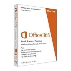Microsoft Microsoft® Office 365 Small Business Premium 32-bit/x64 Swedish Subscription 1 Lic. Medialess 1 Year