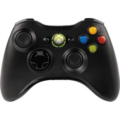 Microsoft Xbox 360 langaton gamepad myös Windows-sopiva USB musta