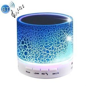 Mini LED Bluetooth Stereo kaiutin jossa Mic & AUX IN Sininen