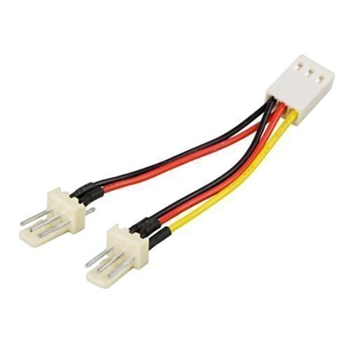 Modding-Acc Adapter för 3-pins fläktar Y-kabel 2-1