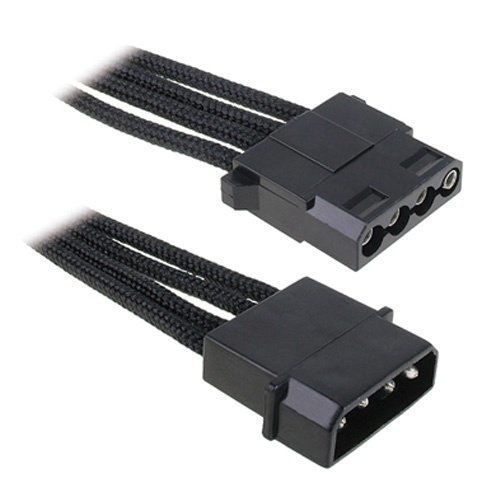 Modding-Acc BitFenix Molex Extension 45cm Sleeved Black/Black