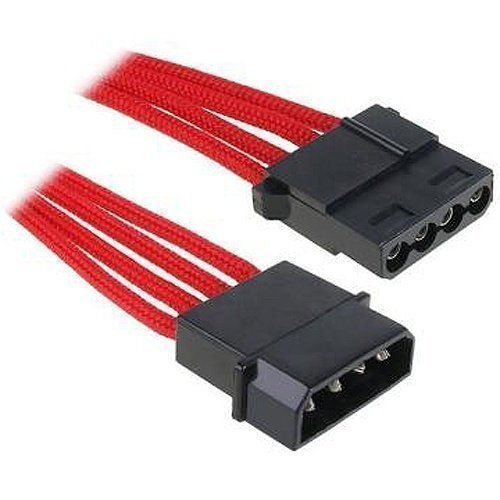 Modding-Acc BitFenix Molex Extension 45cm Sleeved Red/Black