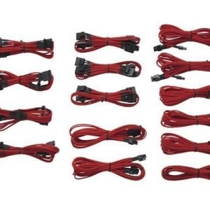 Modding-Acc Corsair 1200/860/760 Professional sleeved cables KIT Type3 Generation2 Red