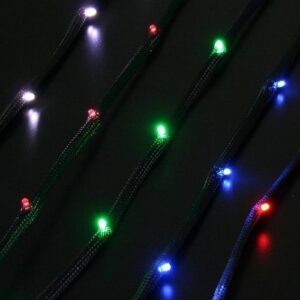 Modding-Acc NZXT Sleeved LED Kit Cable 1M Red
