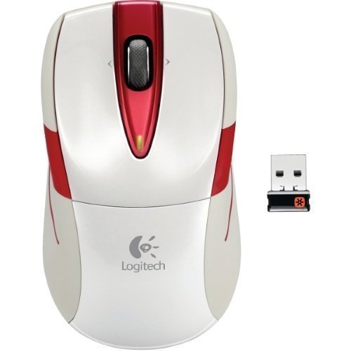 Mouse Logitech Wireless Mouse M525 White & Red
