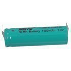 Ni-MH R6 backup akku 1.2 V 1100 mAh juotoskorvat