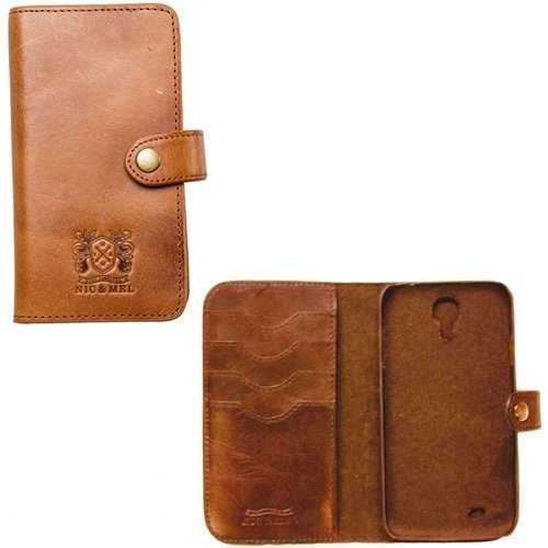 Nic & Mel Wester Wallet for Galaxy S4 Cognac