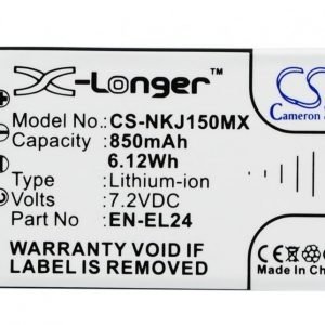 Nikon EN-EL24 VFB11901 akku 850 mAh