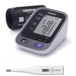 Omron M7 Verenpainemittari + Omron Kuumemittari