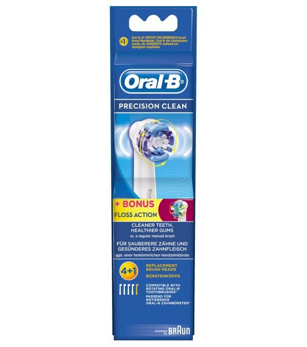 Oral-B Precision Clean / Floss Action Vaihtoharjat 4 + 1 Kpl