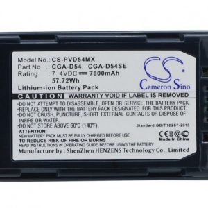 Panasonic CGA-D54 CGA-D54S CGA-D54SE akku 7800 mAh