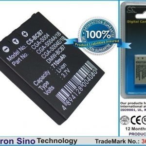 Panasonic CGA-S004 CGA-S004A/ 1B CGA-S004E/ 1B DMW-BCB7 yhteensopiva akku 710 mAh