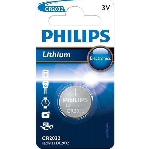 Philips 3V CR2032 Lithium Cell 1-pack
