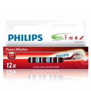 Philips Power Alkaline Aaa Paristot 12-Pakkaus