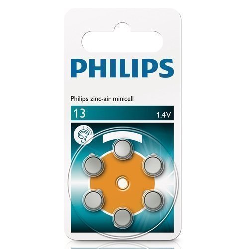 Philips ZA 13-D6 Cell Hearing 6-pack