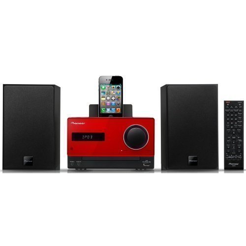 Pioneer X-CM31 Microsystem Red iPod Docking