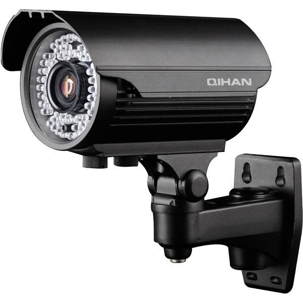 Qihan CCD värikamera 1/3 Sony CCD 700TVL 72 LED IR 60M IP66 mu"