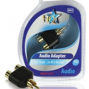 RCA uros - 2x RCA naaras adapteri