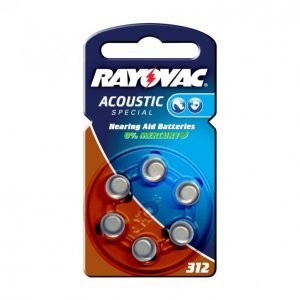 Rayovac V312 Kuulokojeparisto 6kpl