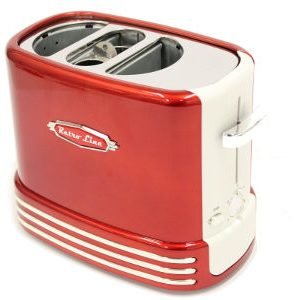 Retro Line Hot Dog Popup Paahdin Punainen / Valkoinen 650 W