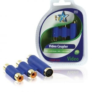 S-VHS + 2x RCA naaras - S-CHS + 2x RCA naaras adapteri