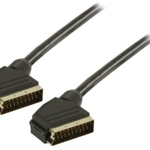 SCART-kaapeli SCART uros - SCART uros 1 00 m musta