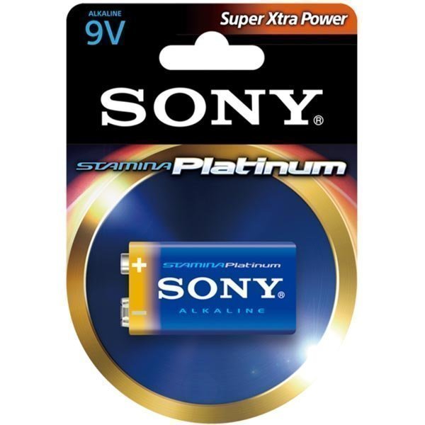 SONY Stamina Platinum 6LR61 alkaaliparistot 9V 1-pakkaus