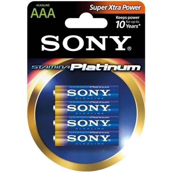 SONY Stamina Platinum LR03 / AAA alkaaliparistot 1 5V 4-pakkaus