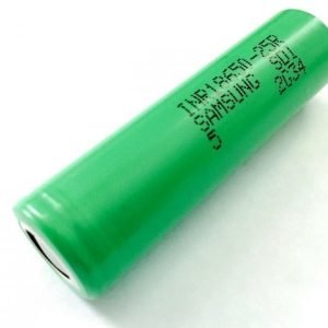 Samsung 18650 2500 mAh mAh Li-Mn akku ilman suojapiiriä - Jopa 20 A