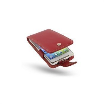 Samsung Galaxy S WiFi 4.2 PDair Leather Case Red