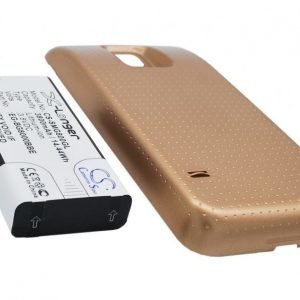 Samsung Galaxy S5 Mini SM-G800f tehoakku 3800 mAh ERILLISELLÄ KULTAISELLA TAKAKANNELLA