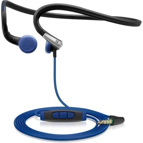 Sennheiser Adidas PMX685i Sport Earbuds with Mic3 for iPhone Black / Blue
