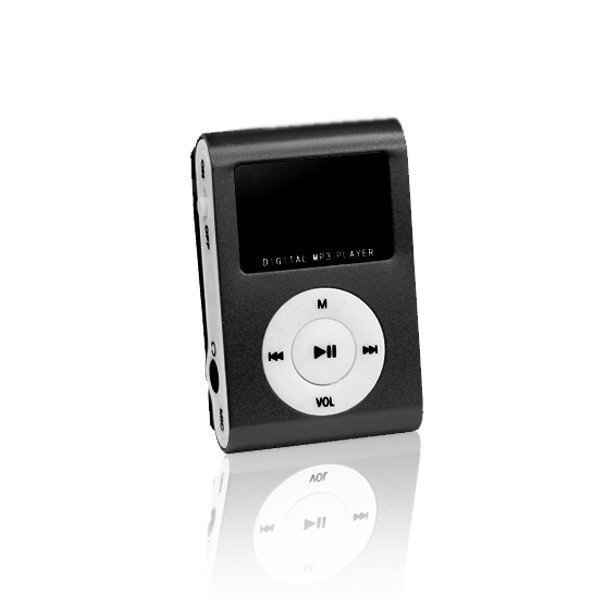 Setty MP3 Soitin LCD Näytöllä ja kuulokkeilla - Musta