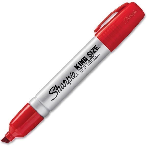 Sharpie King Size permanent marker punainen 12-pack