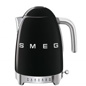 Smeg Klf04bleu Vedenkeitin Lämpötilan Säädöllä Musta