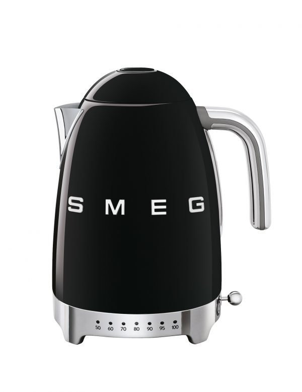 Smeg Klf04bleu Vedenkeitin Lämpötilan Säädöllä Musta