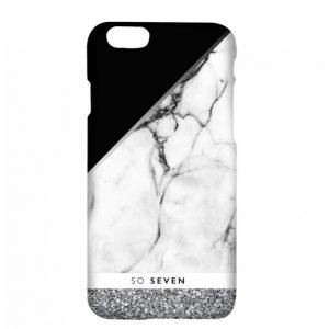 So Seven Marble Silver Iphone 7 Matkapuhelimen Kuori