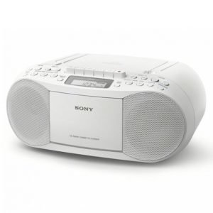 Sony Cfd-S70 Boombox Jossa Cd- / Kasettisoitin Ja Radio Valkoinen