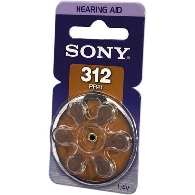Sony PR41 Zinc kuulolaiteparisto 1 4V 6-pakkaus