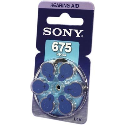 Sony PR44 Zinc kuulolaiteparisto 1 4V 6-pakkaus