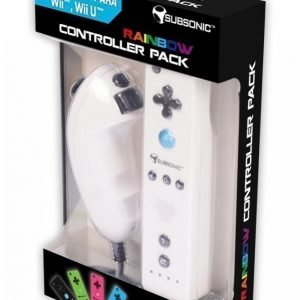 Subsonic Wii / Wii U Rainbow Controller White